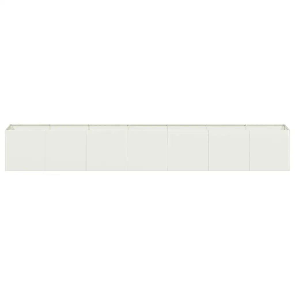 Fioriera Bianca 280x40x40 cm in Acciaio Laminato a Freddo 860690