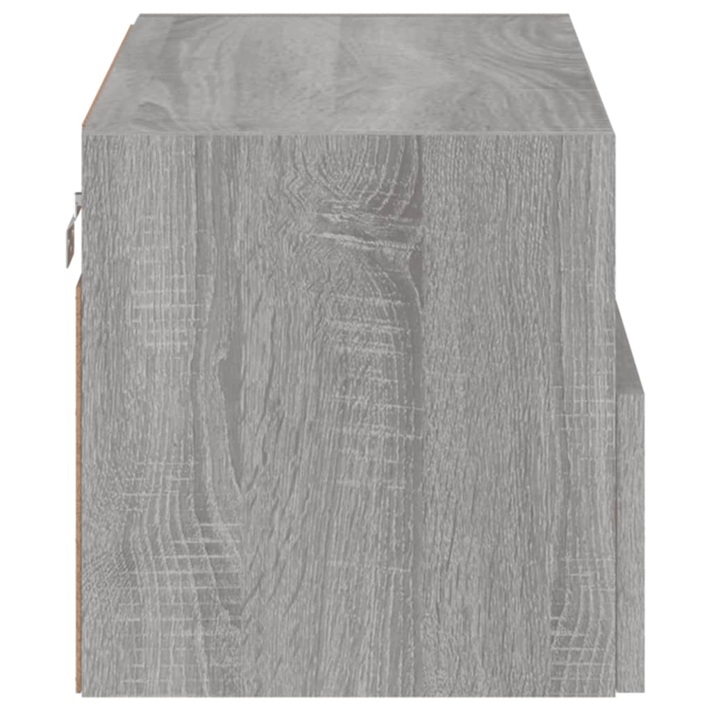 Mobile TV multimediale mensola TV credenza mobile TV sala da pranzo soggiorno camera da letto a parete Sonoma 60 x 30 x 30 cm legno ingegnerizzato grigio 02_0028188