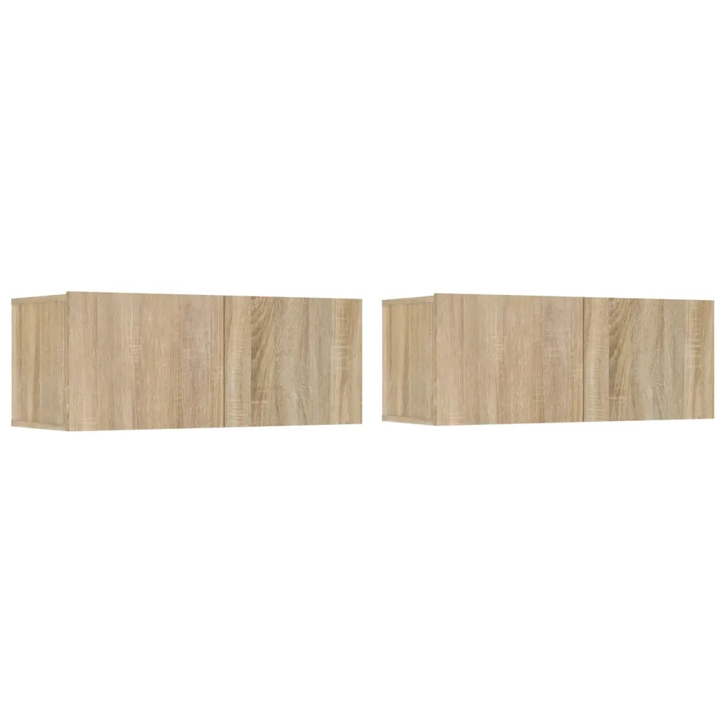 Set di Mobili Porta TV 4 pz-Credenza per TV Rovere Sonoma in Legno Multistrato 965664