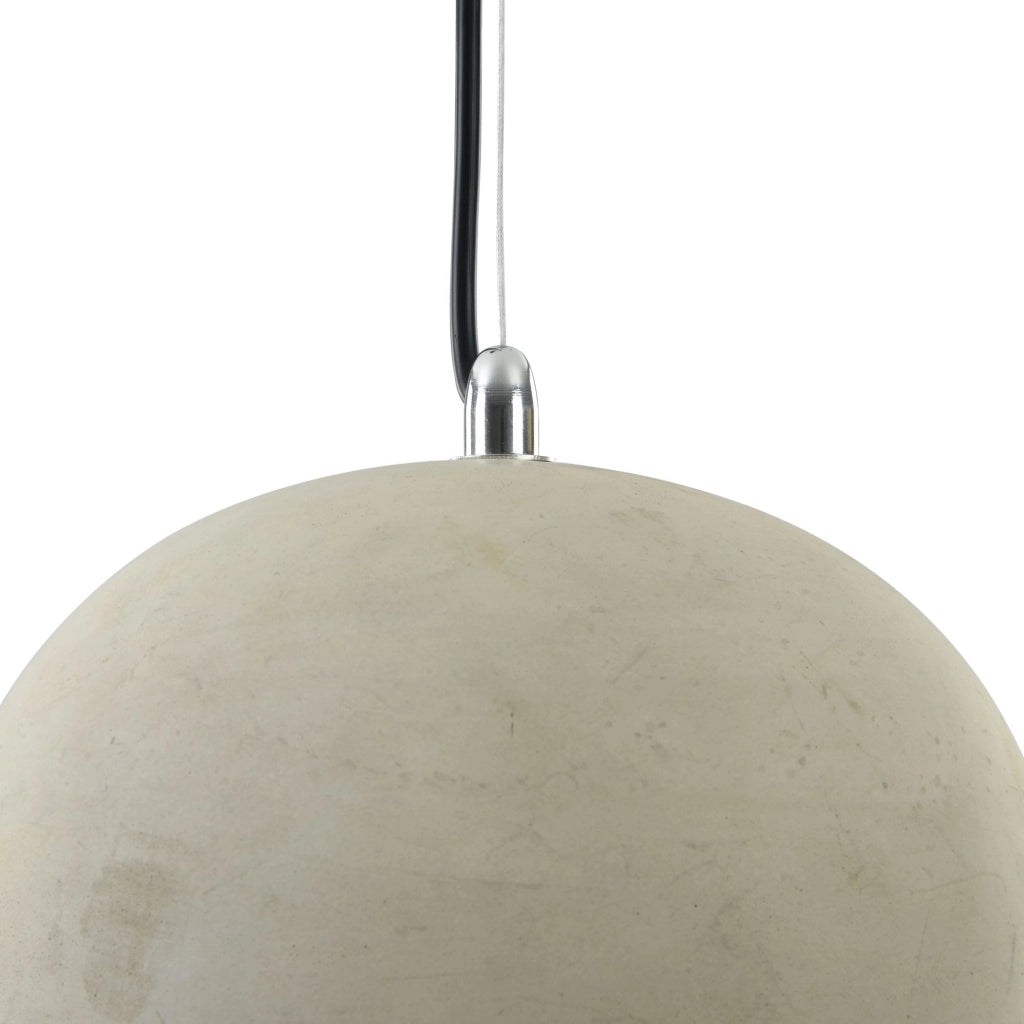 Maytoni Lampadario Industrial Broni 1 luce E27 nero metallo diffusore calcestruzzo grigio