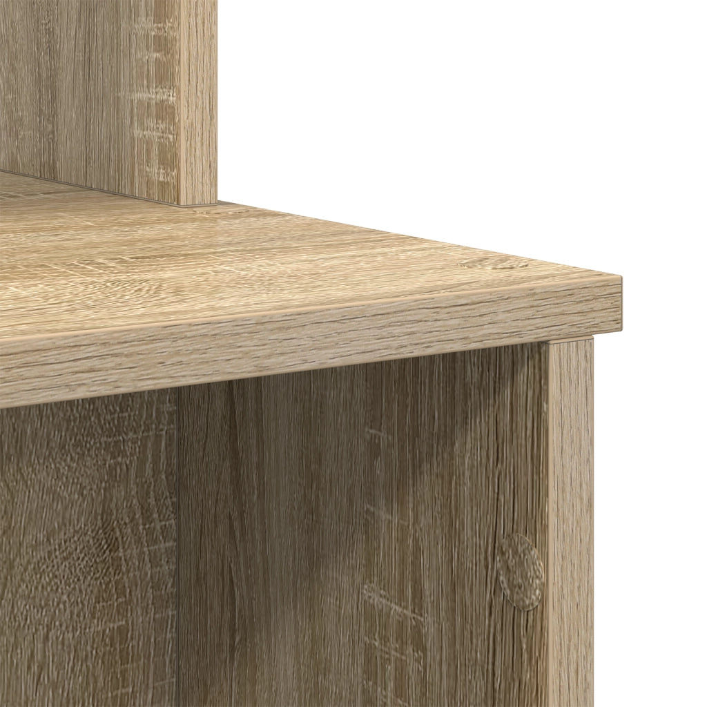 Scrivania con deposito rovere di Sonoma 120,5x44x88,5 cm Legno ingegnerizzato