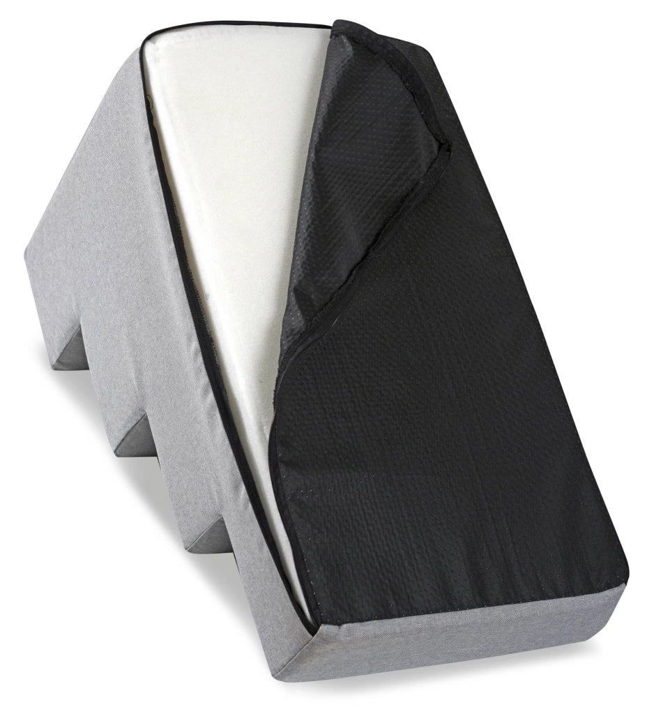 AIO FACTORY Scala per cani 60x40x30 cm, impermeabile, grigia, antiscivolo