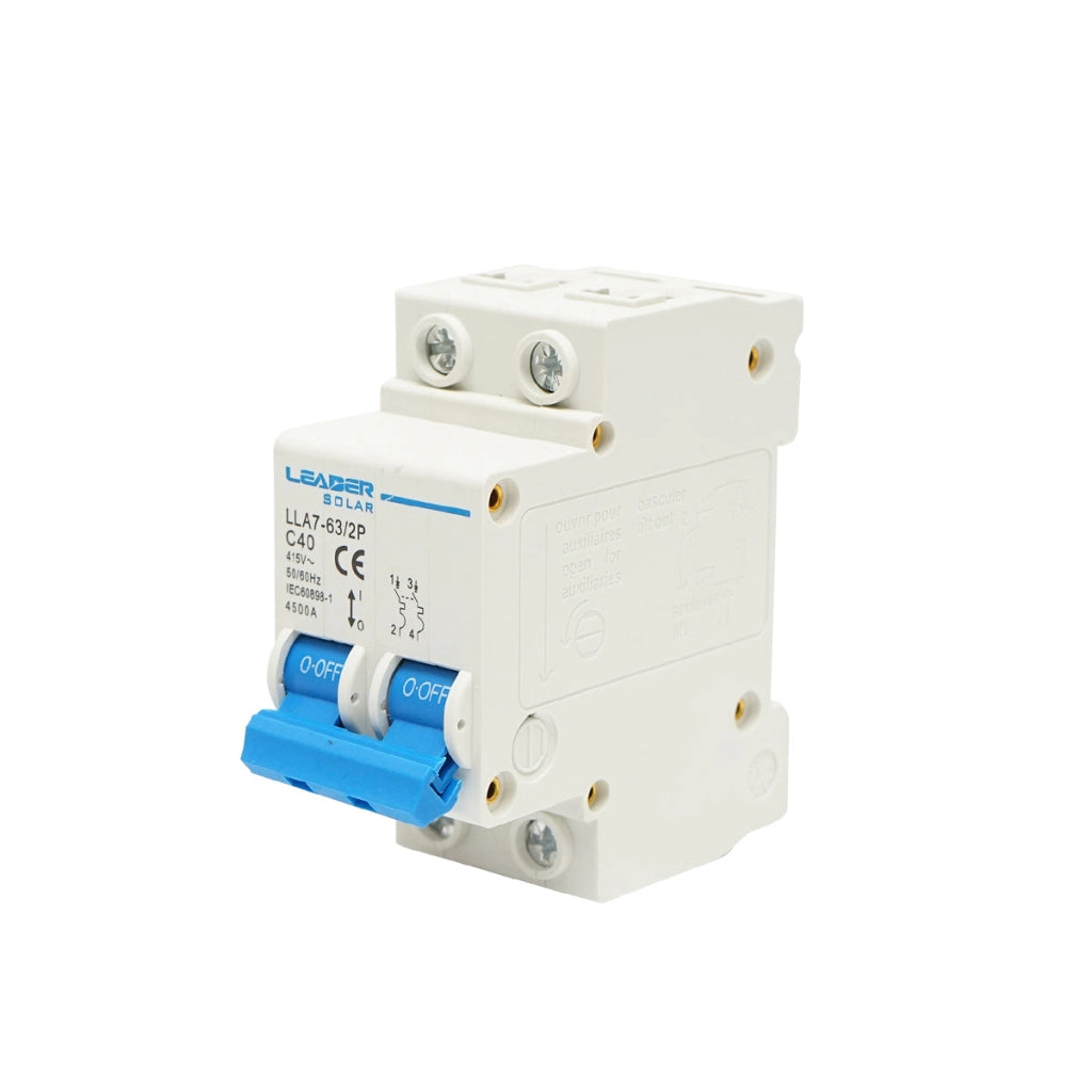 Interruttore automatico tipo 2P-40A-415VAC Leader