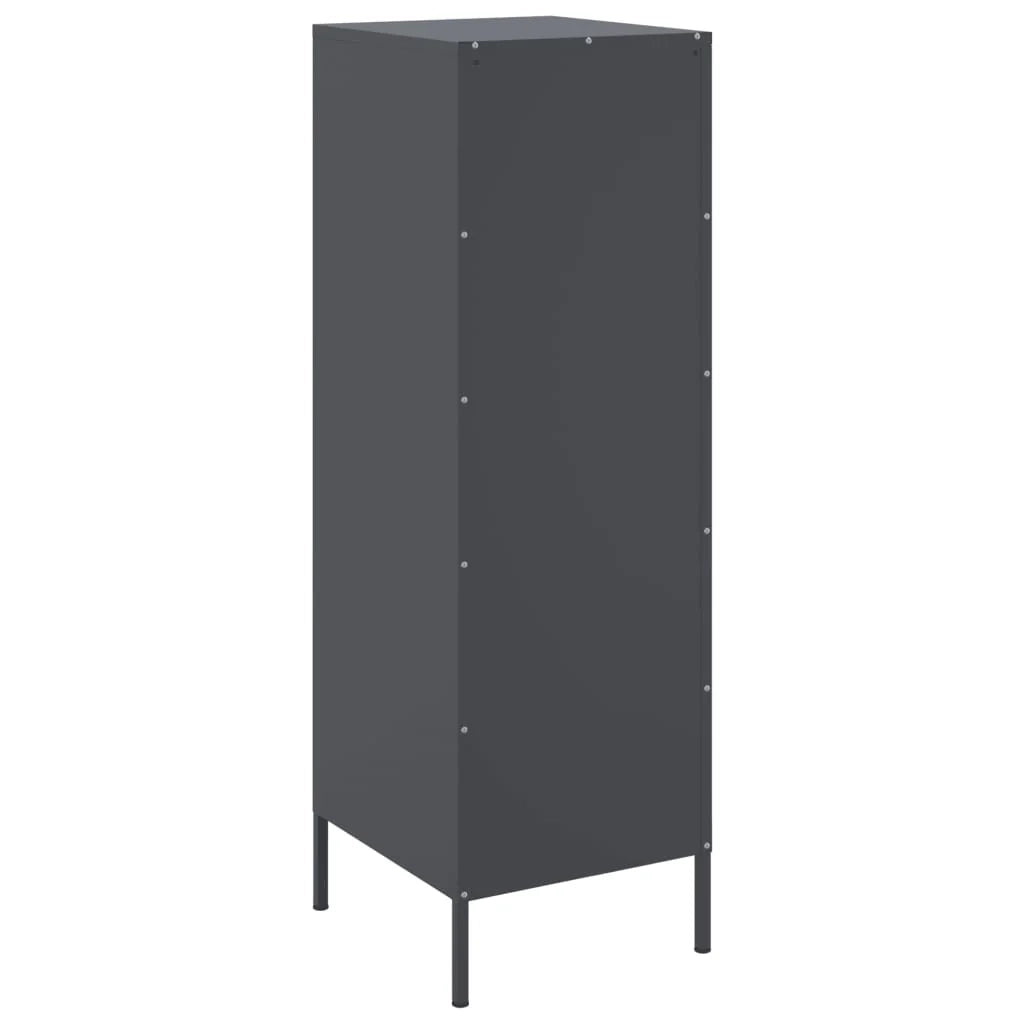 Buffet credenza cassettiera mobiletto mobile contenitore organizer cucina soggiorno salotto alto 36 x 39 x 113 cm acciaio antracite 02_0032200
