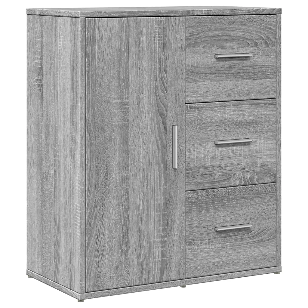 Credenza-Buffet-Armadio da cucina Grigio Sonoma 60x31x70cm in Legno Multistrato 238456