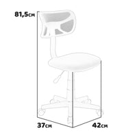 Sparky - sedia da ufficio in poliestere e nylon arancio