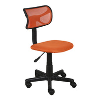 Sparky - sedia da ufficio in poliestere e nylon arancio