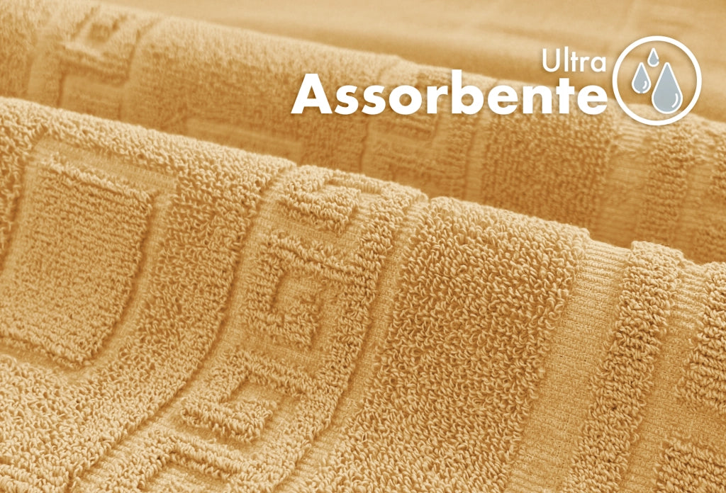 Tappeto Bagno Assorbente In Spugna Varie Misure Da Scendidoccia A Tappeto Grande Lavorazione Jacquard Tinta Unita Ricamo Cornice Lavabile Lavatrice Arancione - Scendidoccia45x60