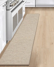 Mat di Cucina Antiscivolo 43x200cm, Passeggino Antiscivolo per Cucina, Mat di Cucina, Passeggino di Cucina, Tappeto Assorbente per Cucina, Gang, Spazio Lavaggio, Beige