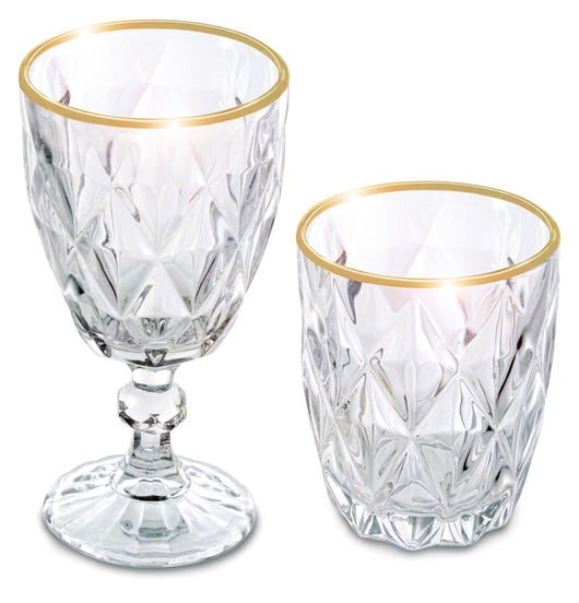 Set 12 pezzi diana filo oro