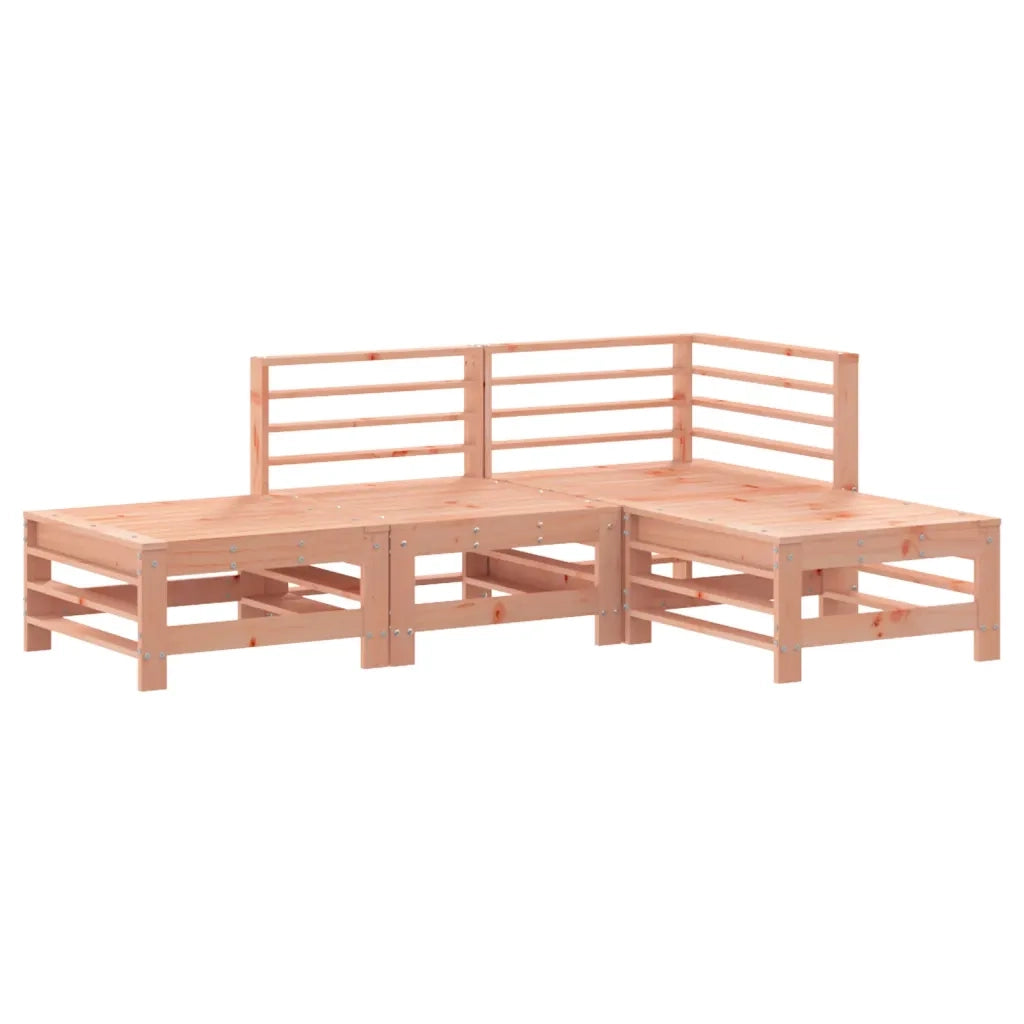 Set Salotto da Giardino 4 pz | Set di Mobili da Esterno in Legno Massello di Douglas