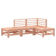 Set Salotto da Giardino 4 pz | Set di Mobili da Esterno in Legno Massello di Douglas