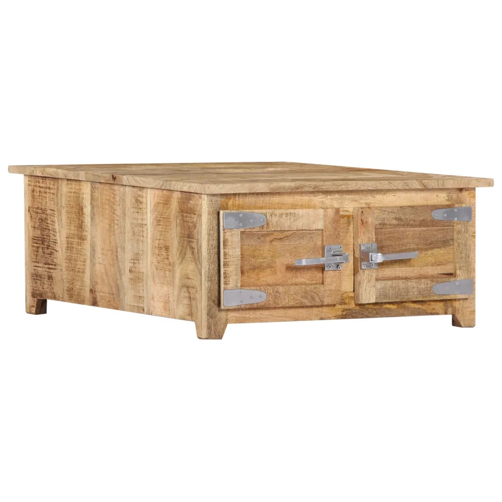Tavolino da Salotto 70x70x30 cm in Legno Massello di Mango cod mxl 59783
