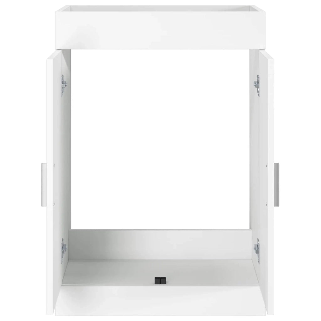 Mobiletto da Bagno Sotto Lavabo Bianco 56 x 37,5 x 81 cm