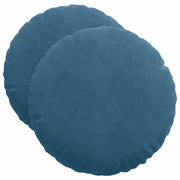 Cuscini per Seduta 2 pz | Cuscini per sedie Blu ?50 x 19 cm Velluto