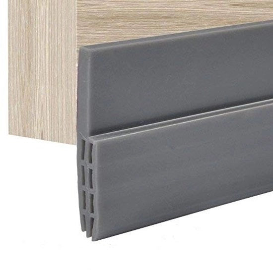Striscia di sigillatura per porte 100cm - Disegno a tre strati - Riduzione del rumore - Resistente all'acqua - Repellente per insetti - Adatto per fessure fino a 28mm