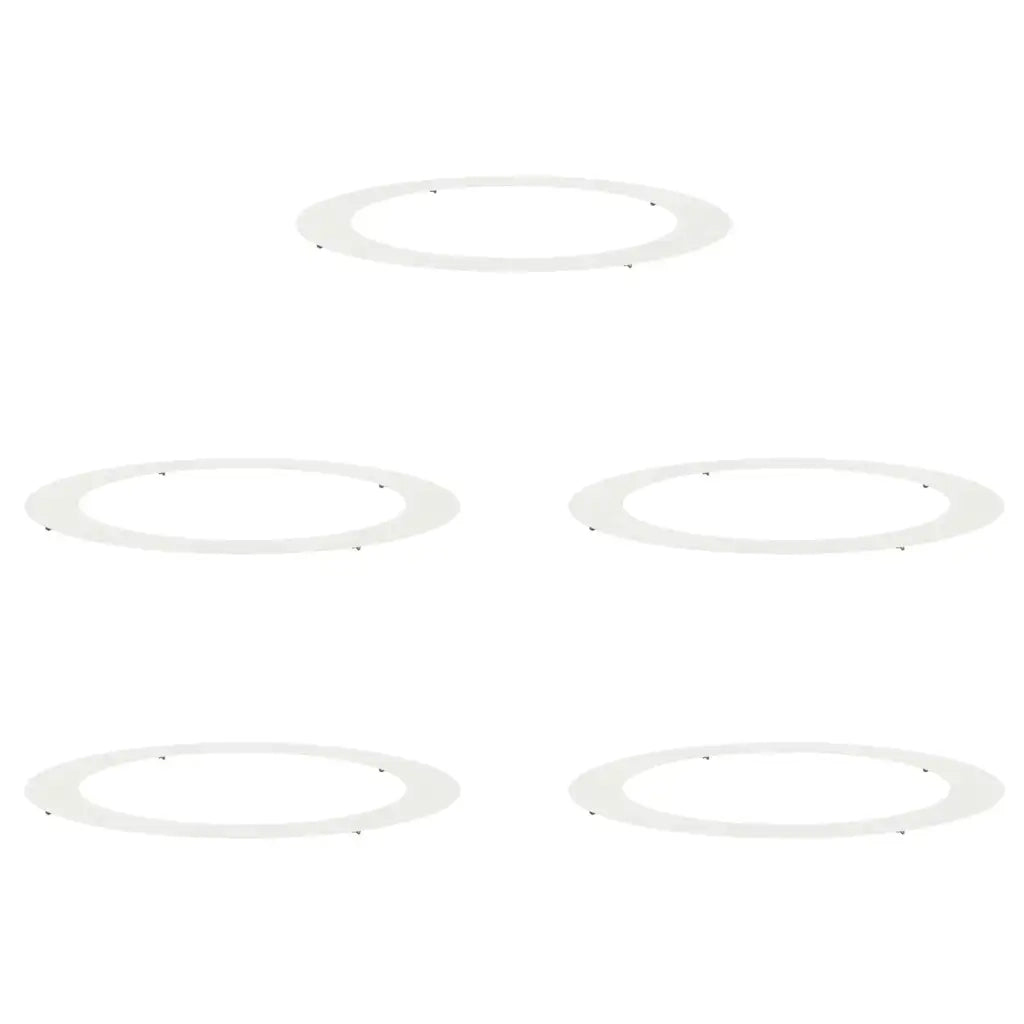 adatto per Anelli d'Albero Piatto 5 pz Bianco ?90 / 120 cm CFW6867751