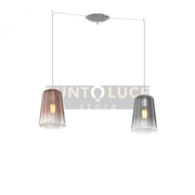 SOSPENSIONE CROMO SPOSTABILE 2 LUCI (1 RA + 1 CR) 1164CR-S2 S-RC