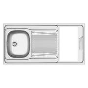 Lavello monoblocco reversibile Indiano120 1 vasca con foro per piano cottura da 30 cm. inox