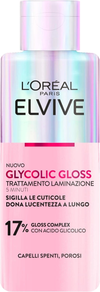 L'ORÉAL PARIS ELVIVE TRATTAMENTO LAMINAZIONE 5 MIN PER CAPELLI SPENTI E POROSI CON ACIDO GLICOLICO GLYCOLIC GLOSS 200 ML