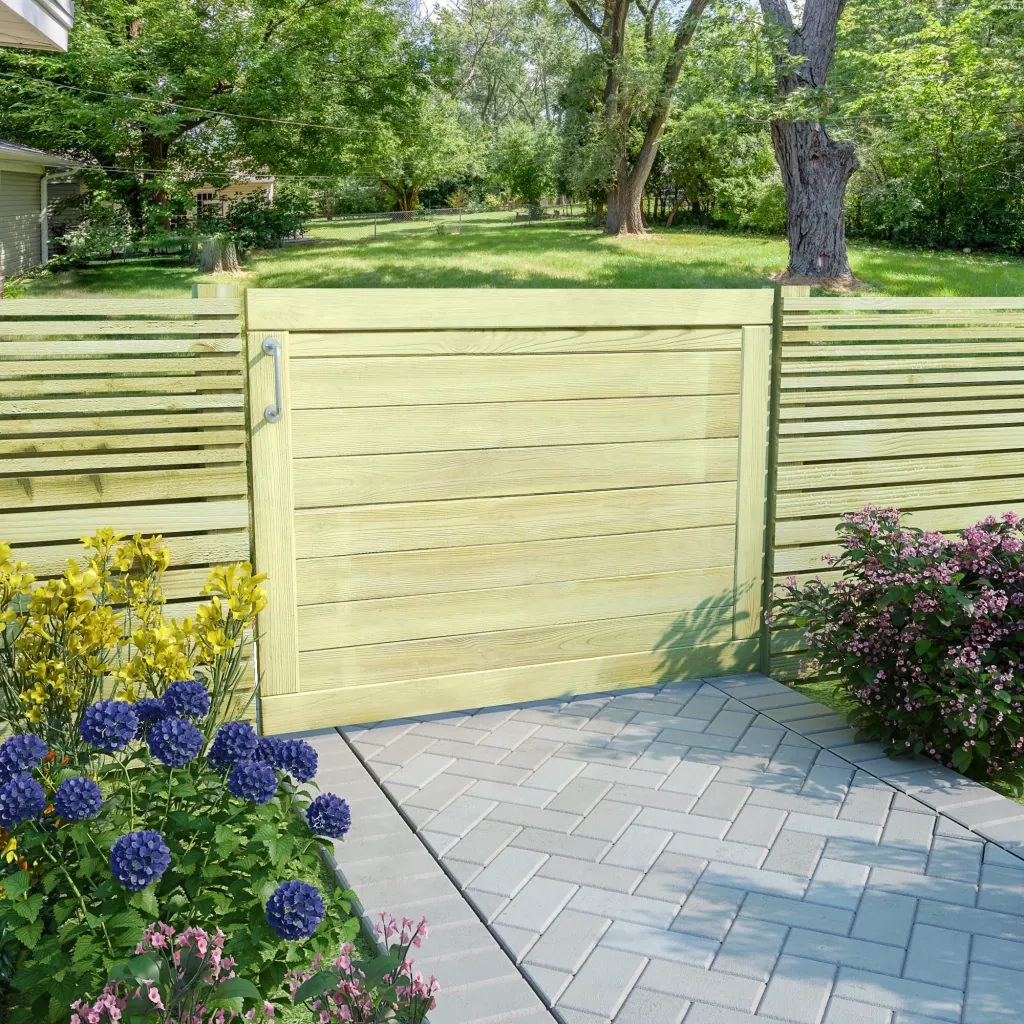 Cancello da Giardino in Legno di Pino Impregnato 75x100 cm 45332