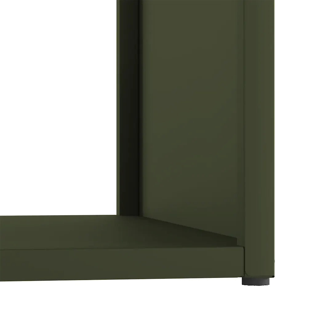 Rastrelliera per Legna da Ardere Verde Oliva 40x40x40 cm CFW3159409