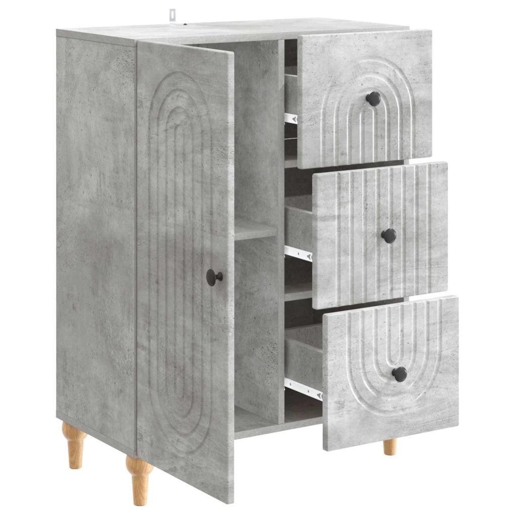 Credenza Grigio Cemento 66 x 34,5 x 90 cm Legno ingegnerizzato 894168