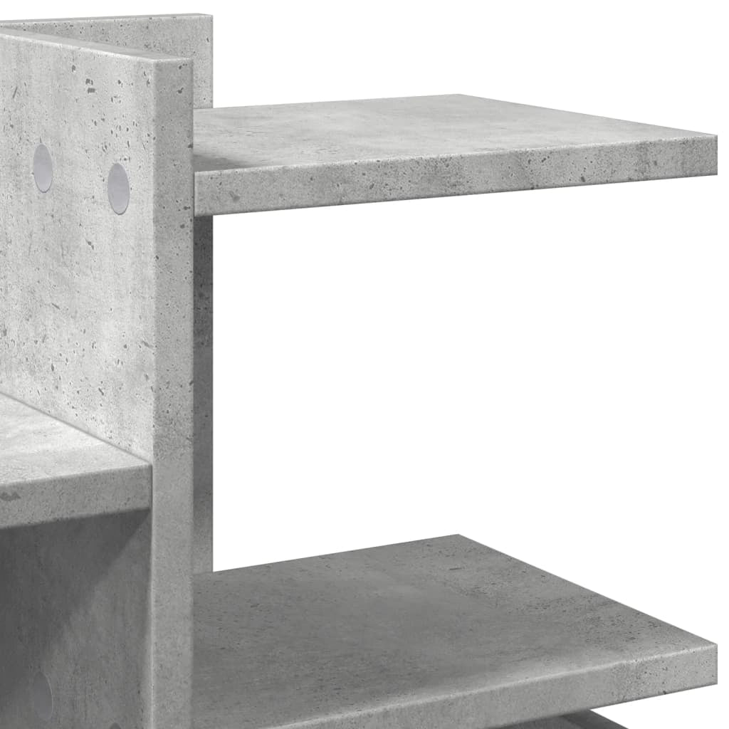 Mobiletto portaoggetti per ufficio 49 x 20 x 52,5 cm Grigio cemento 02_0043572