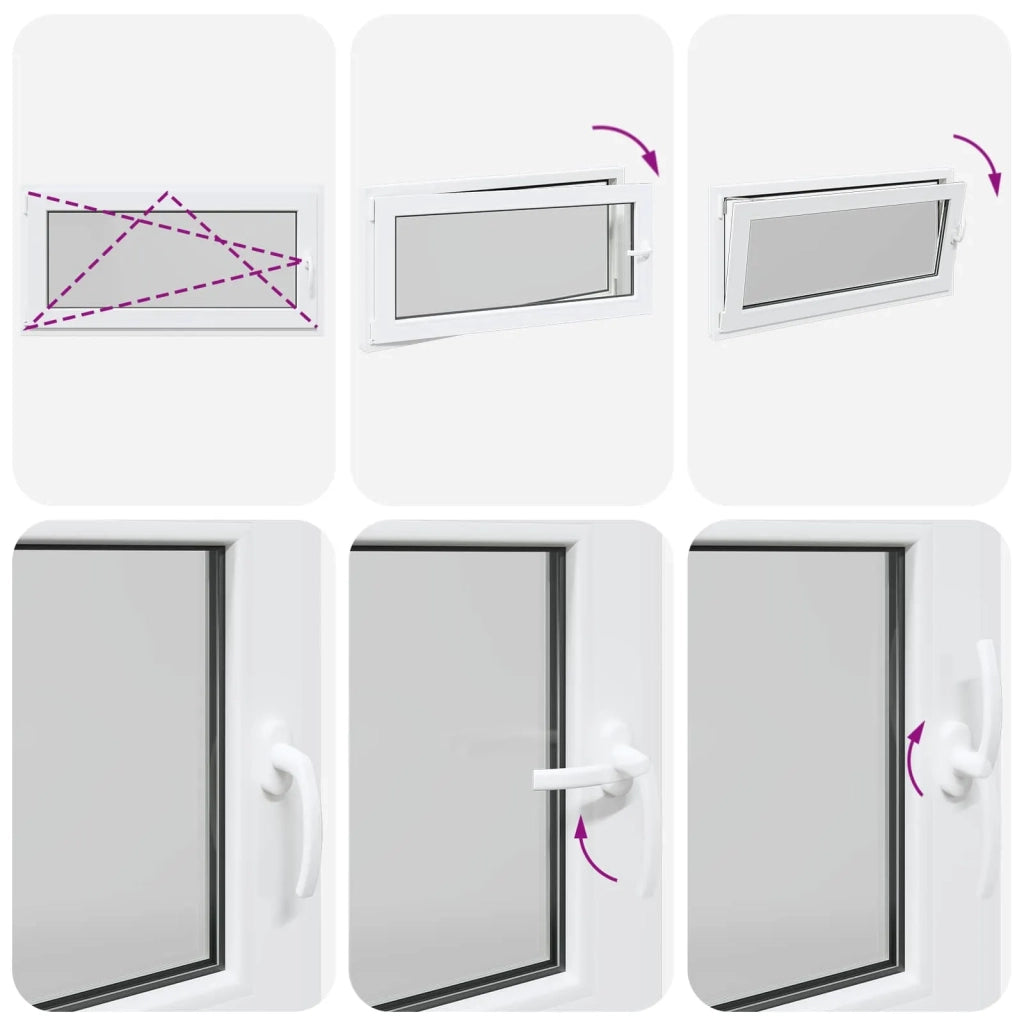 Finestra per Soffitta RISOR 120 x 60 cm PVC e Vetro Bianco CFW3883376