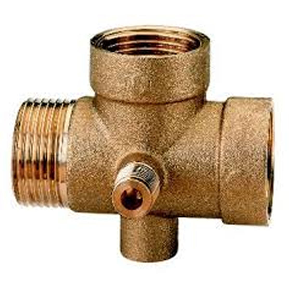 Raccordo in ottone 5 vie per idraulica idrosfera autoclave da 1 pollice