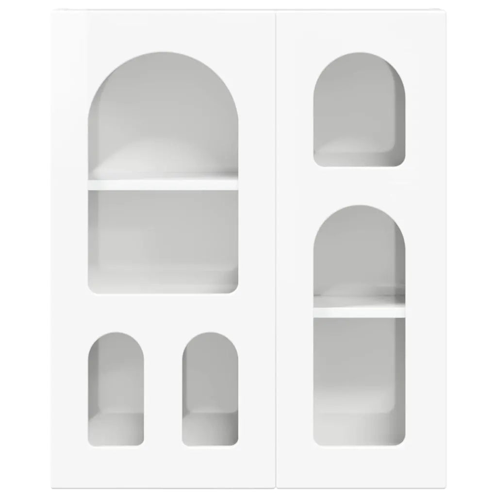 Armadio pensile con lo scaffale Bianco Lucido 59 x 20 x 71.5 cm