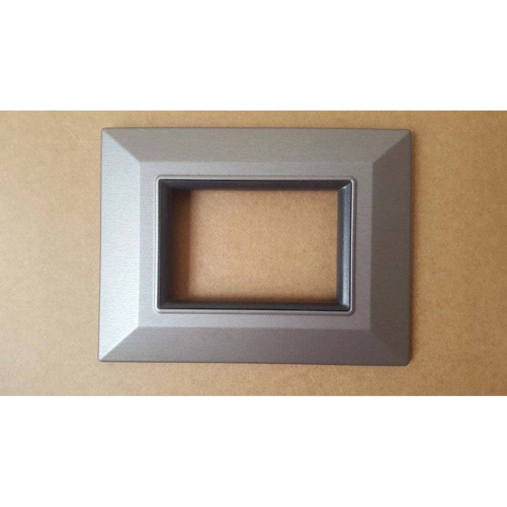 Trade Shop - Placca Placchetta Placchette Compatibili Per Serie Axolute Bticino Colorate Sq - Cromo -7 Fori     -
