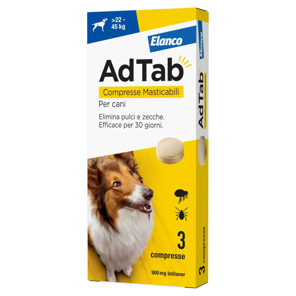 ADTAB COMPRESSE MASTICABILI PER CANI 22 - 45 KG- 1,0 pz