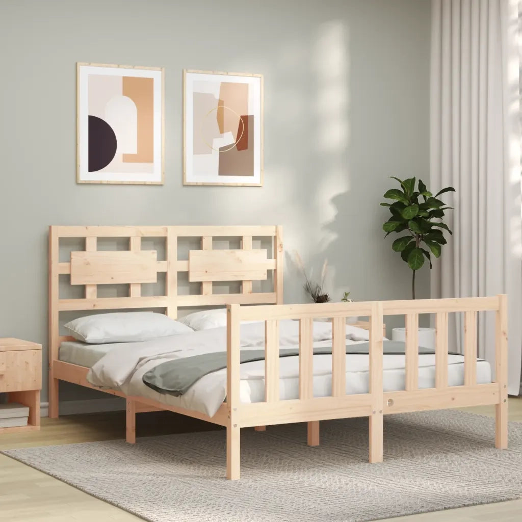 Giroletto senza Materasso-Struttura Letto 120x200 cm in Legno Massello di Pino 586718