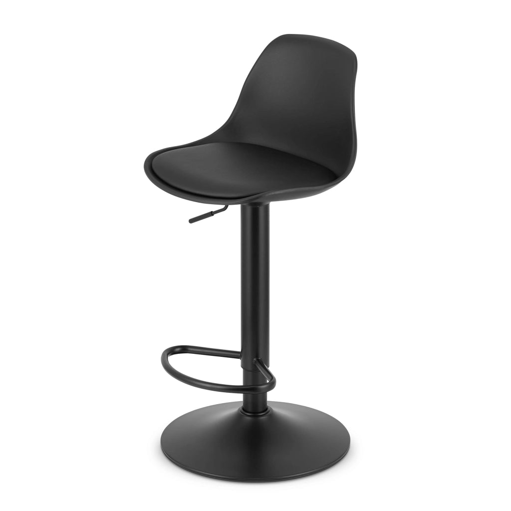 Sgabello girevole VALORA HOGA - Nero con base nera x 2