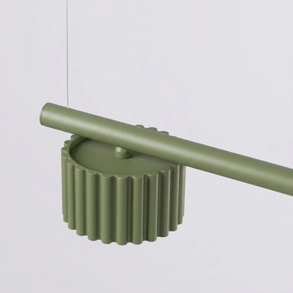 Lampadario AURA 4 verde oliva Gx53