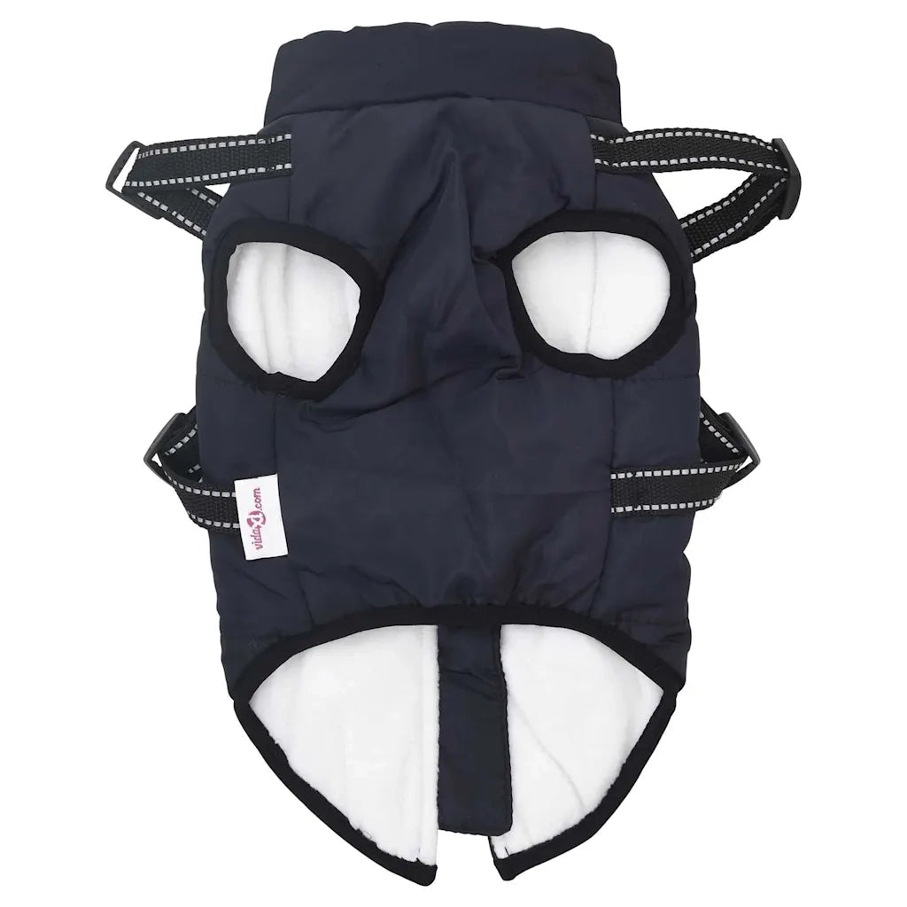 Cappotto Cani Imbracatura Impermeabile Riflettente Blu Navy L36 CFW7840840