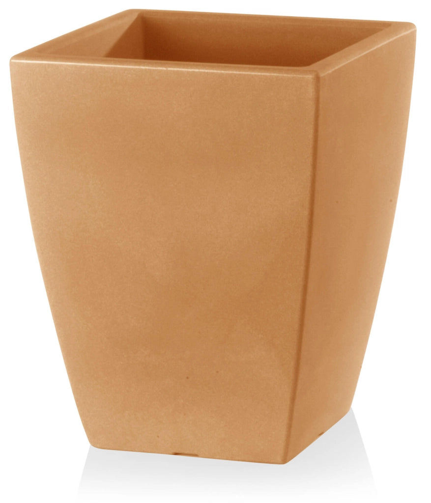 Vaso 33x33x41 cm in Polietilene Quadro Veneto 40 Anticato