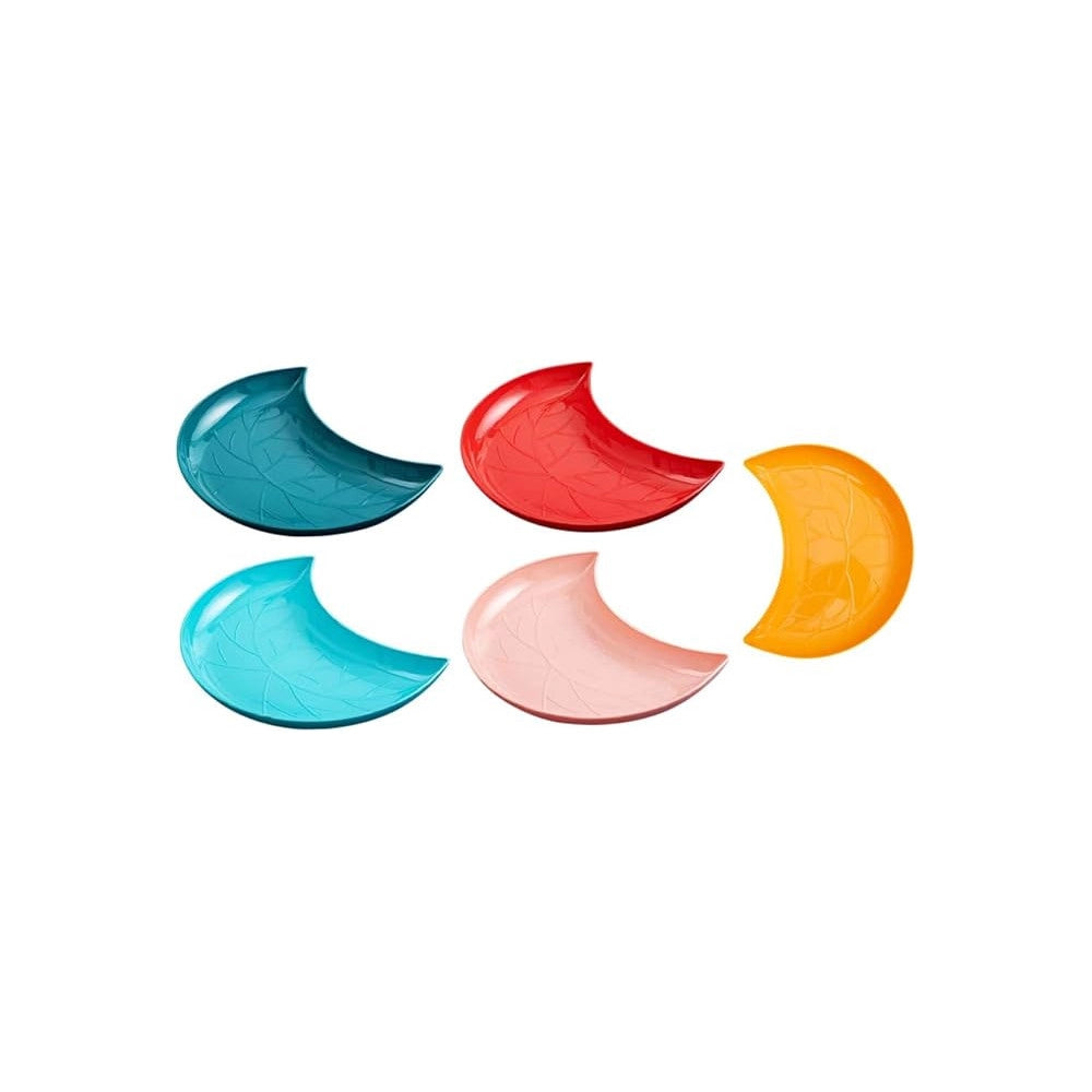 Trade Shop - Vassoio 5 Scomparti Colorati Per Snack Frutta Secca Dolci E Finger Food -