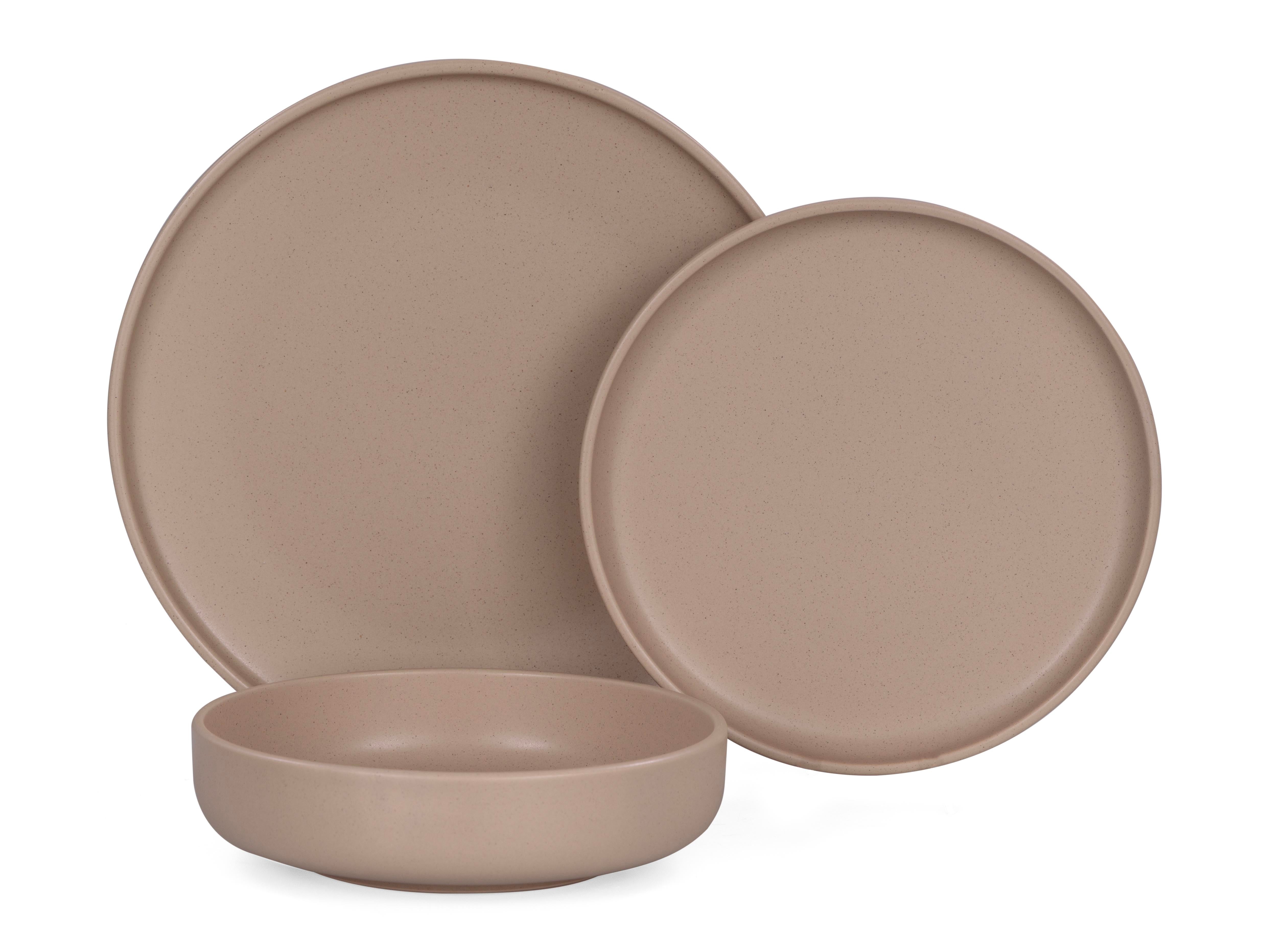 Set 18 piatti Skandik Pepper Sand