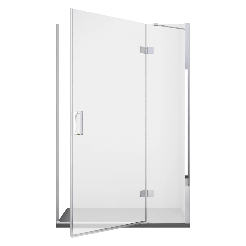 Porta Parete Doccia 80 cm 1 Anta Battente in Cristallo Trasparente 8mm H195 Bonussi Isabel