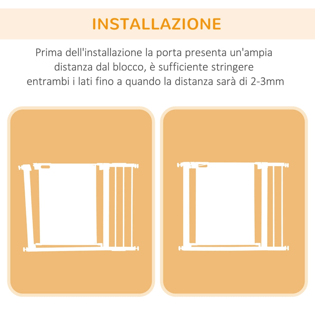 Cancellino Estensibile per Cani ¨C Zephmum ¨C 75-103x76 cm Grigio