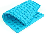 Biscottiere per cani in forma di clover, con forma di clover in silicone, resistente al calore, sicuro per l'alimentazione e BPA-free (Clover medio (2,4 cm), Blu turquesa)