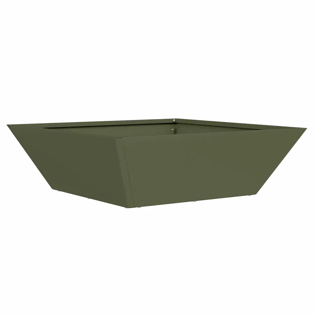 Fioriere | Cassetta per fiori | Vaso da giardino 5 pz Verde oliva 50 x 50 x 15 cm