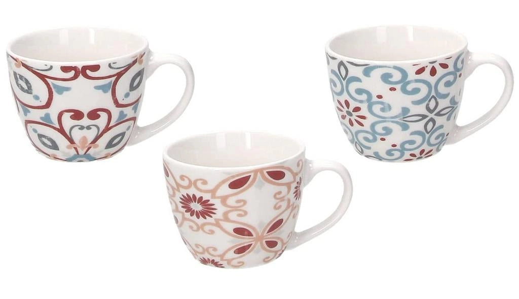 Set 12 Pezzi Tazzine Tazza Caffe' senza Piattini in Porcellana Iris Ribeira 80 cc