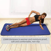Trade Shop - Tappetino Tappeto Yoga Palestra 180x62 Tappeto Fitness Addominali Aerobica -