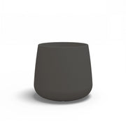 Vaso moderno di design Ø53 H55 in polimero antracite resistente per interno ed esterno - Made in Italy - Monacis
