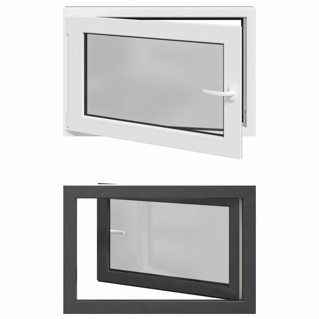 Finestra per Soffitta RISOR 90 x 70 cm PVC e Vetro Antracite CFW6217677