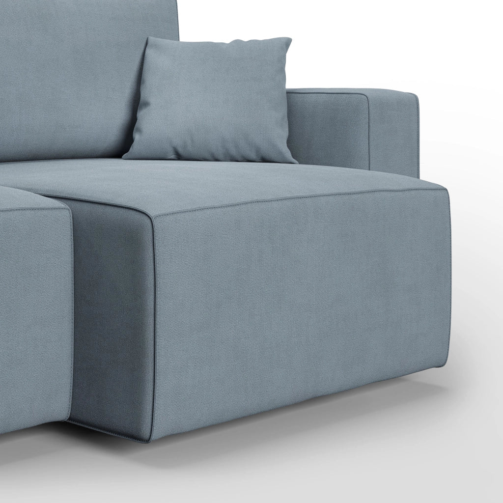 Morfeo Divano in tessuto impermeabile 215 cm azzurro