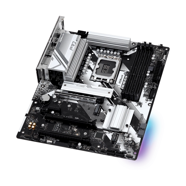 Asrock Mb 1700 12/13gen. B760 Pro Rs/d4 4xddr4 4xsata M.2 Rgb Hdmi/dp